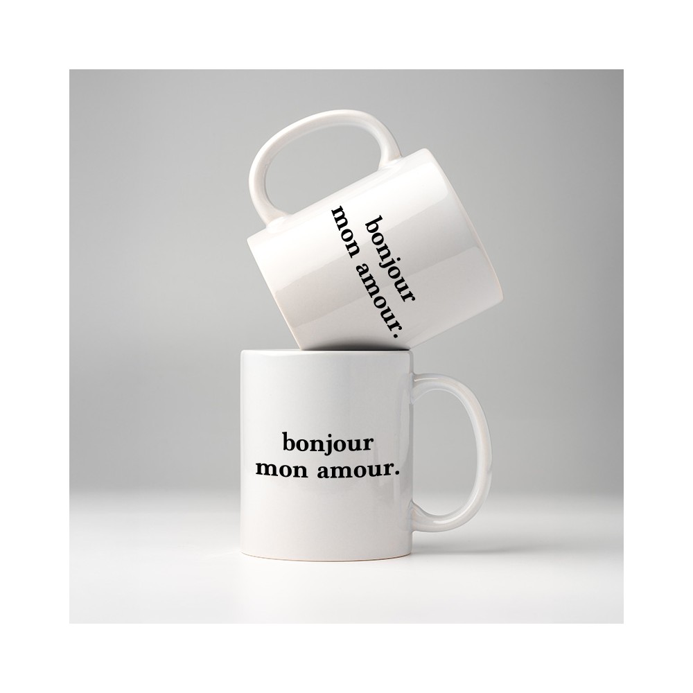 mugs bonjour mon amour
