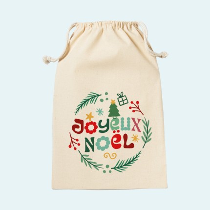 pochon cadeau joyeux noël