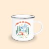 Tasse émaillé Randonnée bord argenté