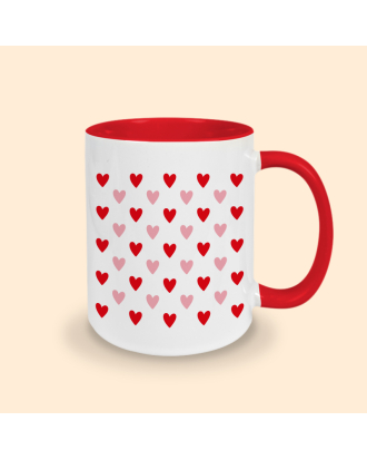 mug rouge coeur