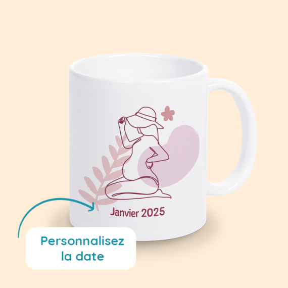 mug annonce grossesse personnalisé