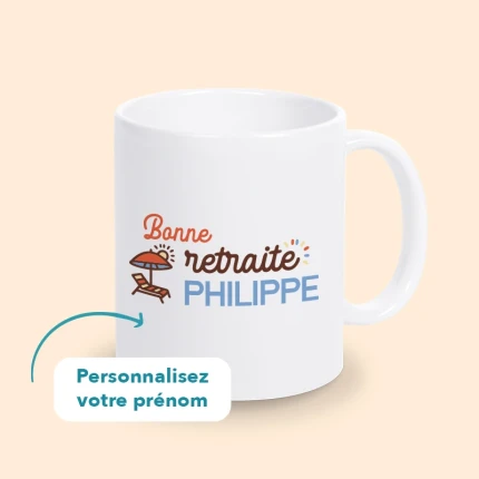 Tasse Personnalisée Retraite