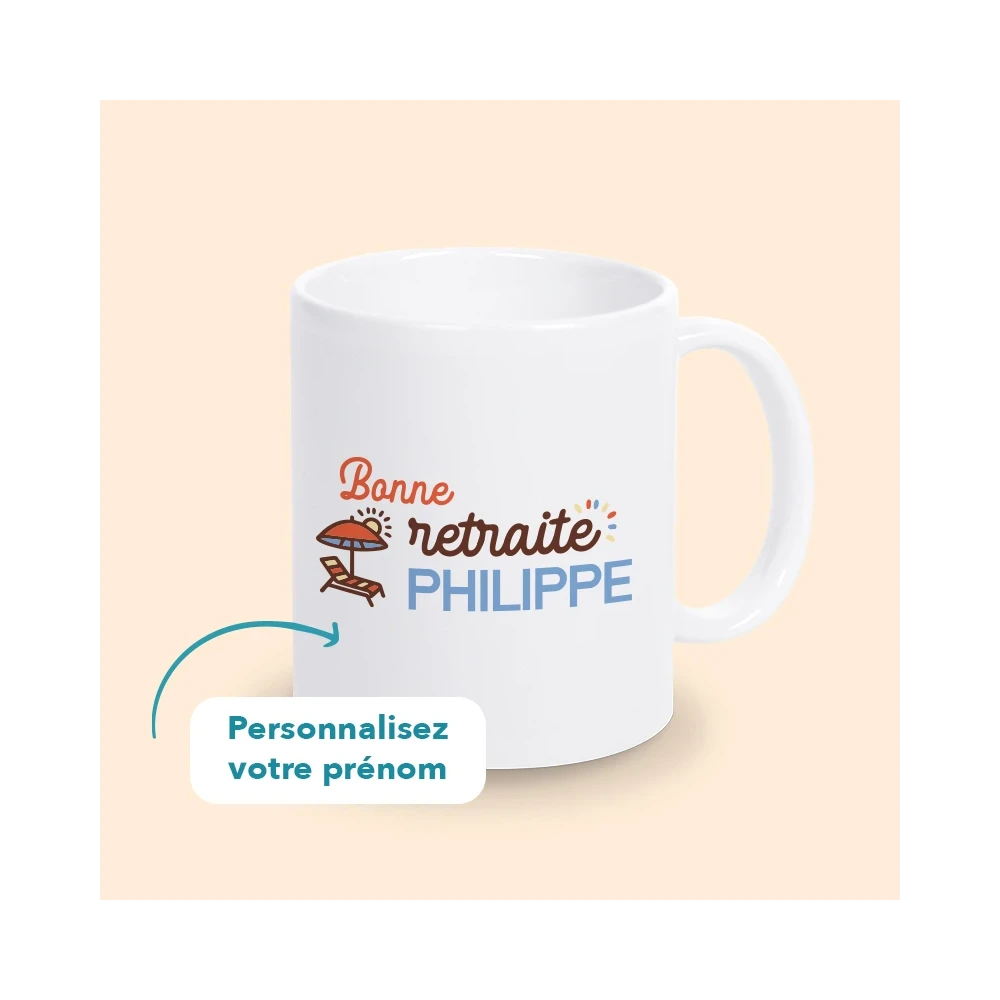 Tasse Personnalisée Retraite