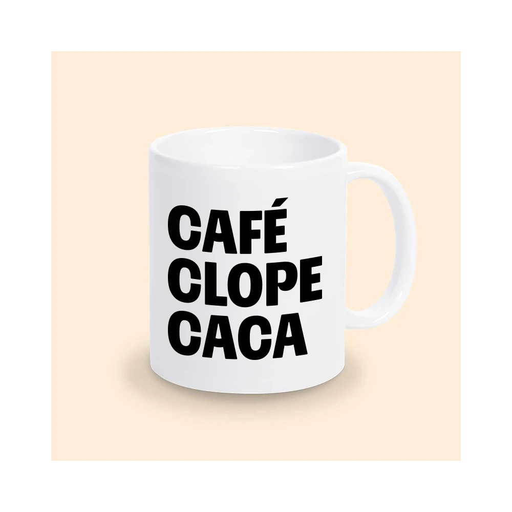 Mug Café Clope Caca ( Triple C)