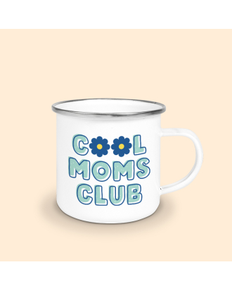 mug émaillé cool moms club