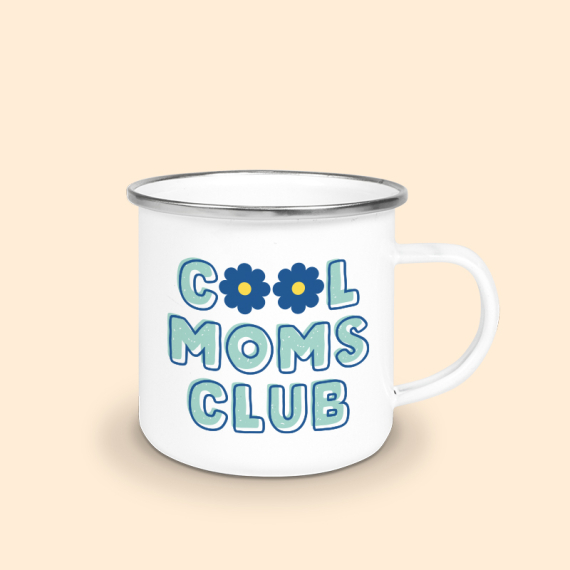 mug émaillé cool moms club