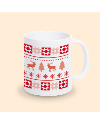 mug motif noël