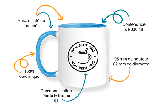 description mug couleur personnalisé